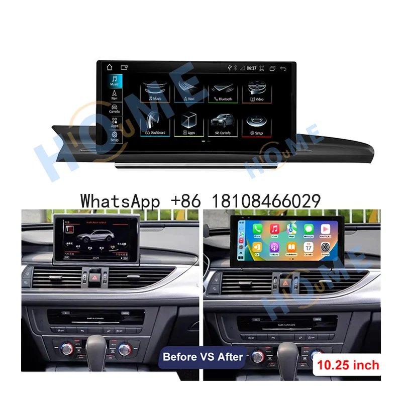 

Factory Price Android 14 10.25/12.5" Carplay AUTO for AUDI A6 A7 C7 2012-2018 Car Video Players GPS Navigation Smart Screen 4G
