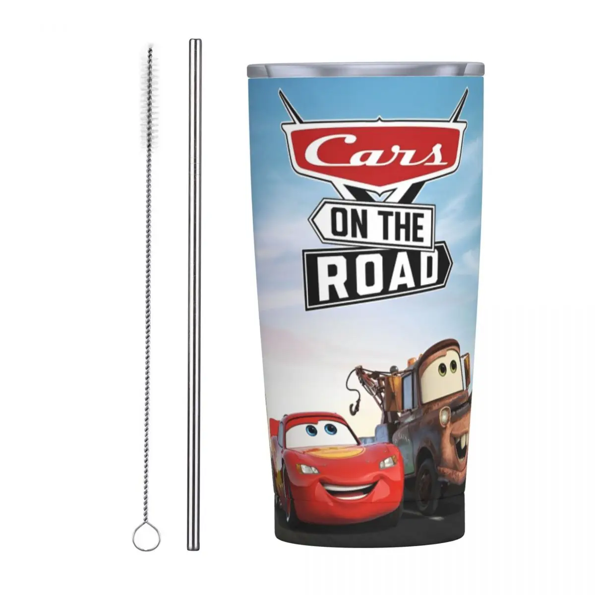 Sally I'm Lightning Cars Mcqueen Tumbler Vacuum Insulated Thermal Cup Stainless Steel Outdoor Mug Water Bottle 20oz