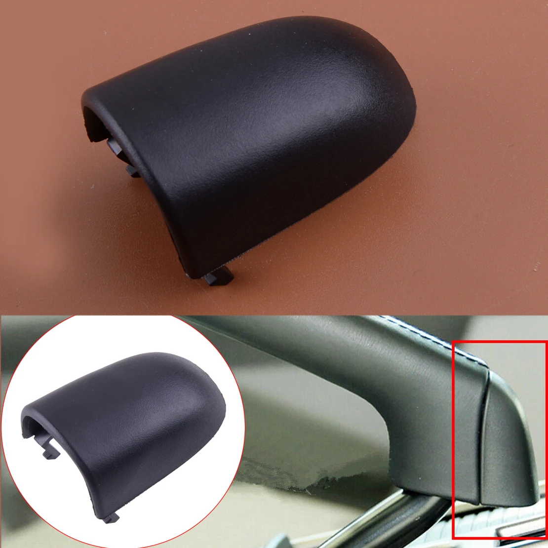 Car Handbrake Handle Cap Lever Cover 31329236 Fit for Volvo S40 V50 C30 C70 2006 2007 2008 2009 2010 2011 2012 Black ABS