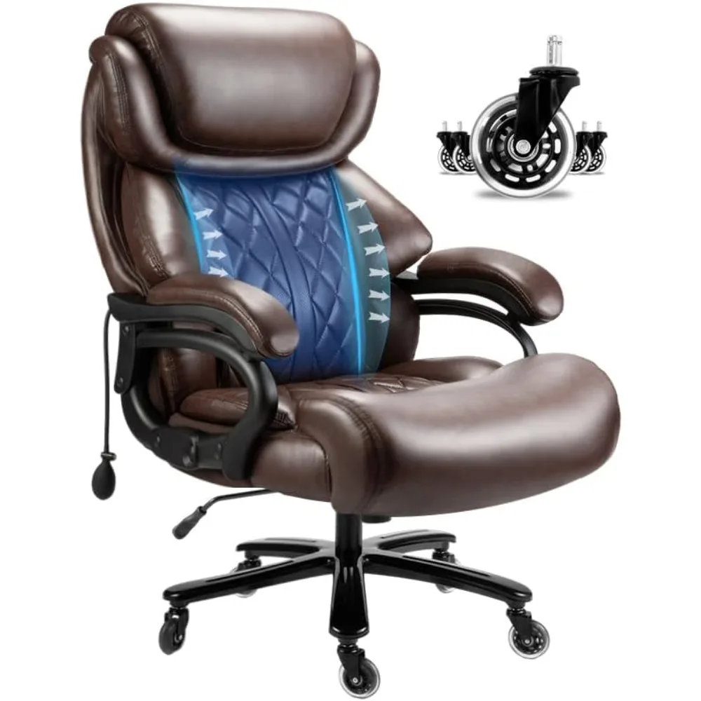 

Big and Tall Office Chair 800lbs- High Back Executive Computer Chair for Heavy People,Large Desk Chair