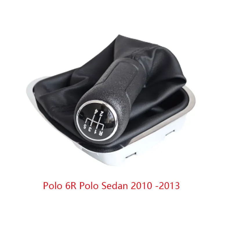 Botão de engrenagem do deslocamento da vara do carro de 5 velocidades com gaitor para vw polo 9n 9n2 2002-2009 polo 6r sedan 2010 -2013