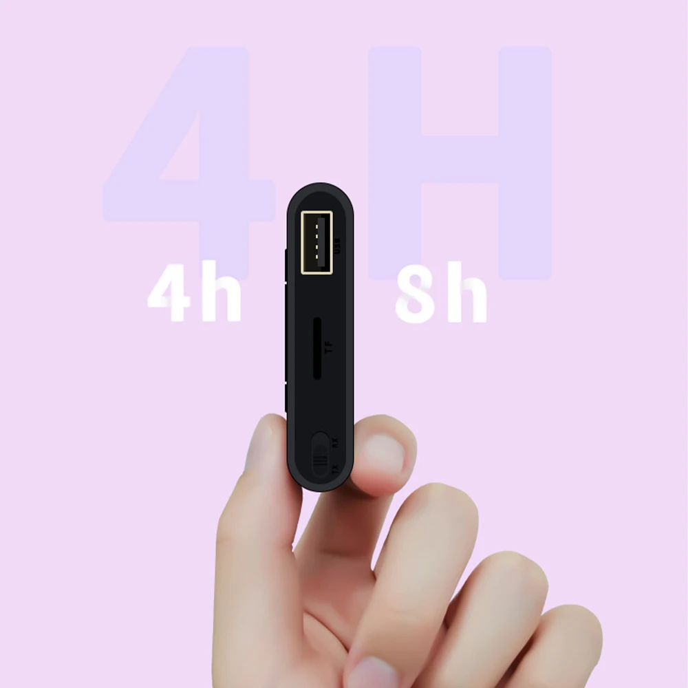 2 In 1 Car Bluetooth 5.3 Receiver Transmitter Adapter Mp3 Wireless Player Audio AUX Conversion 3.5mm Jack Support U Disk TF Card