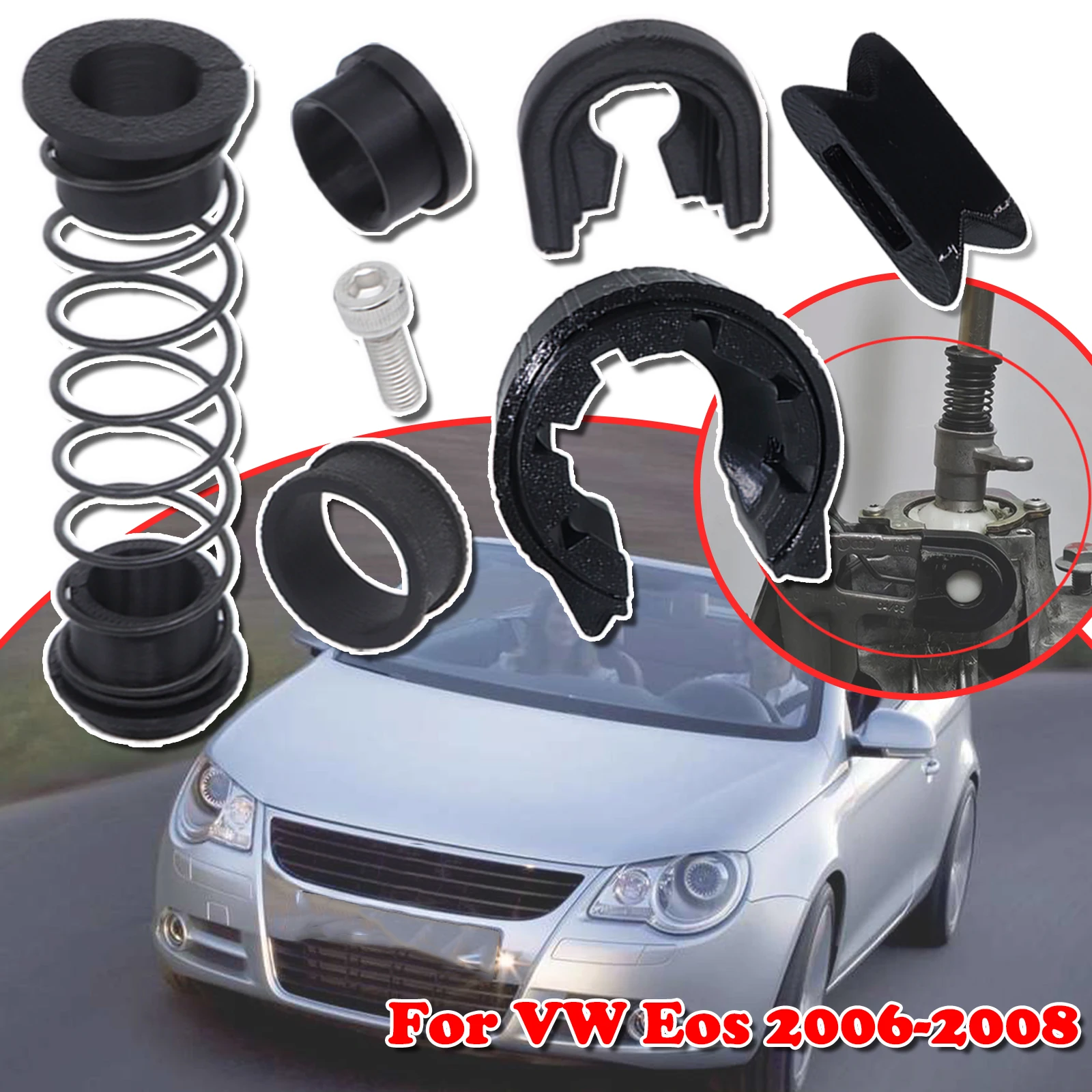 

Upgrade Enhanced For VW Eos Gearbox Repair Kit Manual Trans Shifter Gear Lever Spring Bearing Shifter Bearing 2006 2007 2008