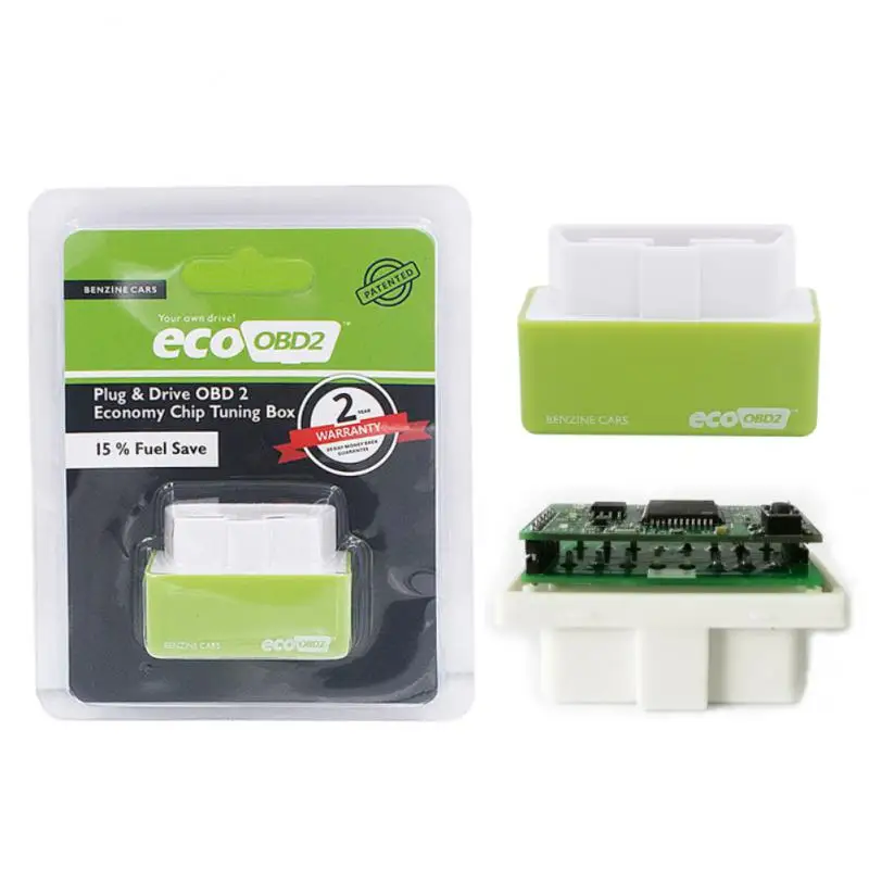 1PCS Eco OBD OBD2 Universal Benzine Economy Fuel Saver Tuning Box Chip Device For Petrol Car Gas Saving