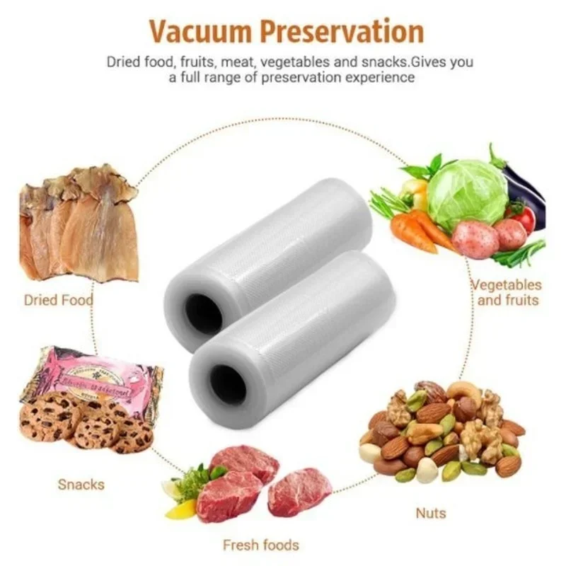 Kitchen Vacuum Sealing Bags Reusable Rolls Fresh-keeping Food Saver refrigerator Storage Bag Packages for freezing