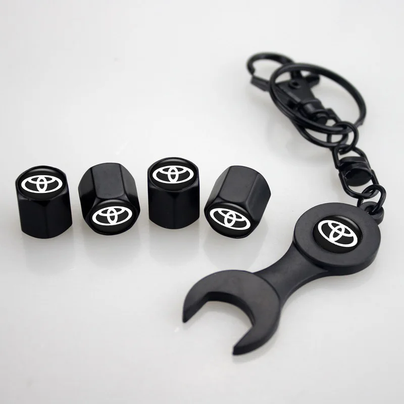 سيارة الإطارات غطاء صمام لتويوتا كورولا كامري RAV4 CHR يارس بريوس برادو أوريس أفينسيس هايلكس الهواء ينبع قبعات السيارات الغبار غطاء #3