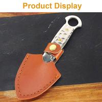 Steel Camping Shovel Gardening Tools Equipment Tactical Shovel With Leather Outdoor For Man Woman Plant Flow R3a2
