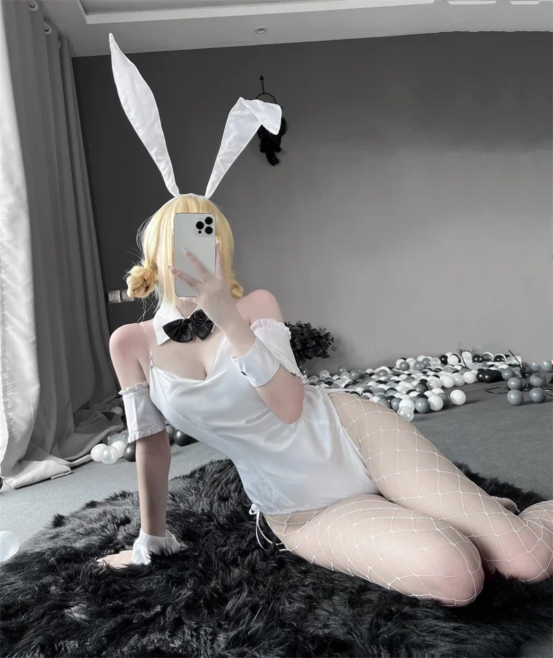 

Erotic Sexy Cosplay Bunny Girl For Women Jumpsuit LOL Game Bunny Girl Cute Anime Kawaii Bodysuit