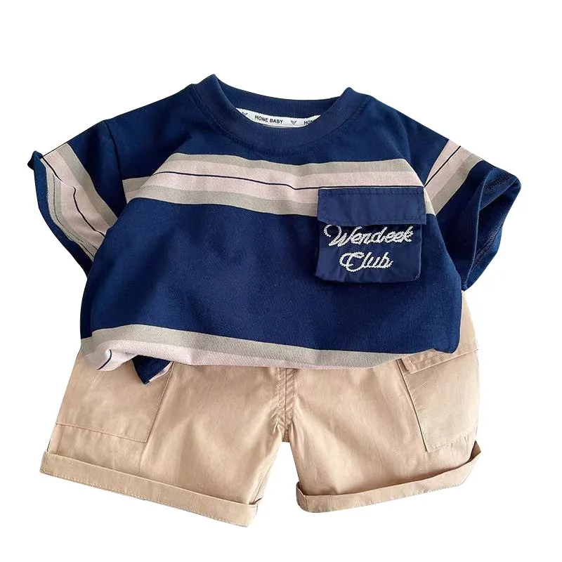 

New Summer Baby Boys Clothes Suit Children T-Shirt Shorts 2Pcs/Sets Kids Girls Clothing Infant Casual Costume Toddler Tracksuits