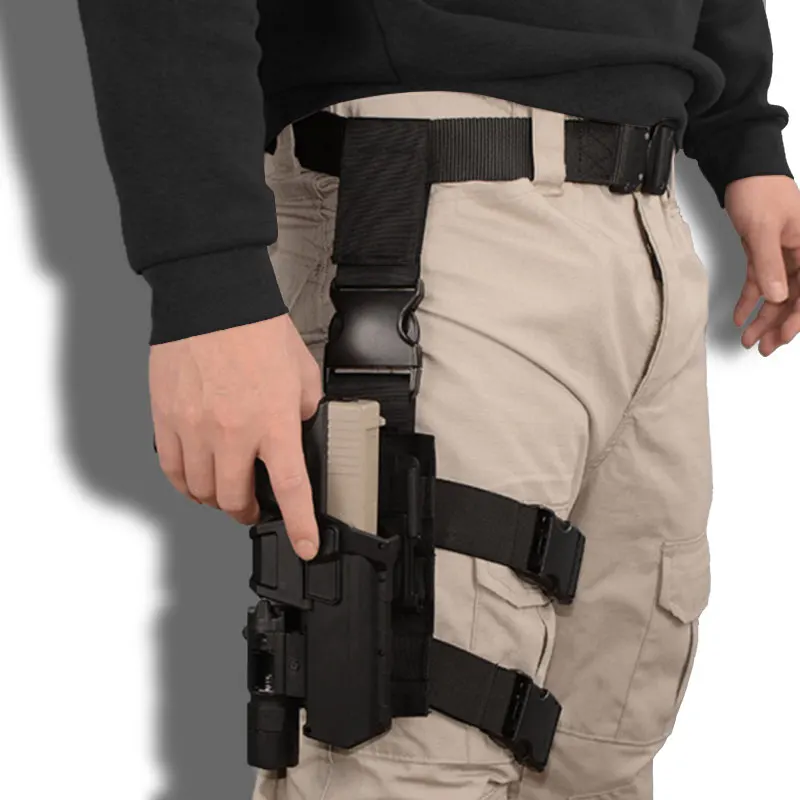 

Tactical Hunting P320 Waist Belt Leggings G17 Tactical Holster With Light Under The Flashlight G19 M18 M17 Quick-Draw Holster