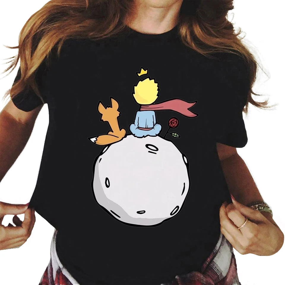 

Little Prince T-Shirt Men O Neck cool summer T Shirts Short Sleeve Tees fashion TopsF
