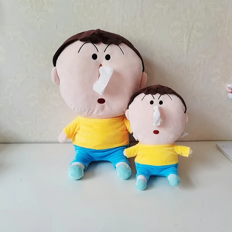 New Nose Boy Tissue Box Funny Paper Cover Doll Stuffed Plush Toy Cartoon Birthday Gifts For Kids