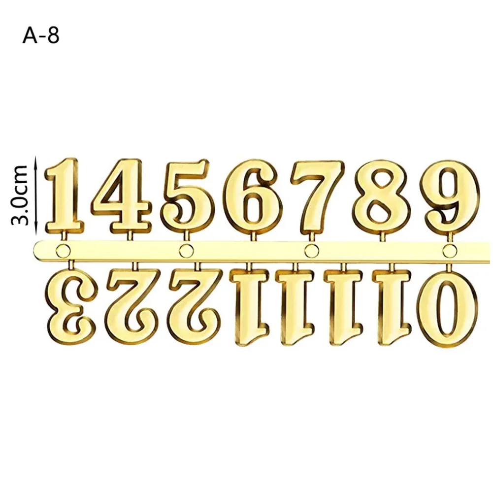 Picture 4: Quartz Clock Numerals DIY Handmade Material Digital Clock Repair Tools Roman Arabic Clock Numbers Accessories Replacement Needle