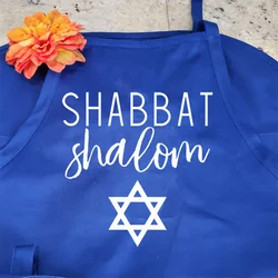 Shabbat Shalom grembiule da cucina judaica ebraica Sabbath Dinner cooking baking home decoration Hostess moglie mamma regalo regalo