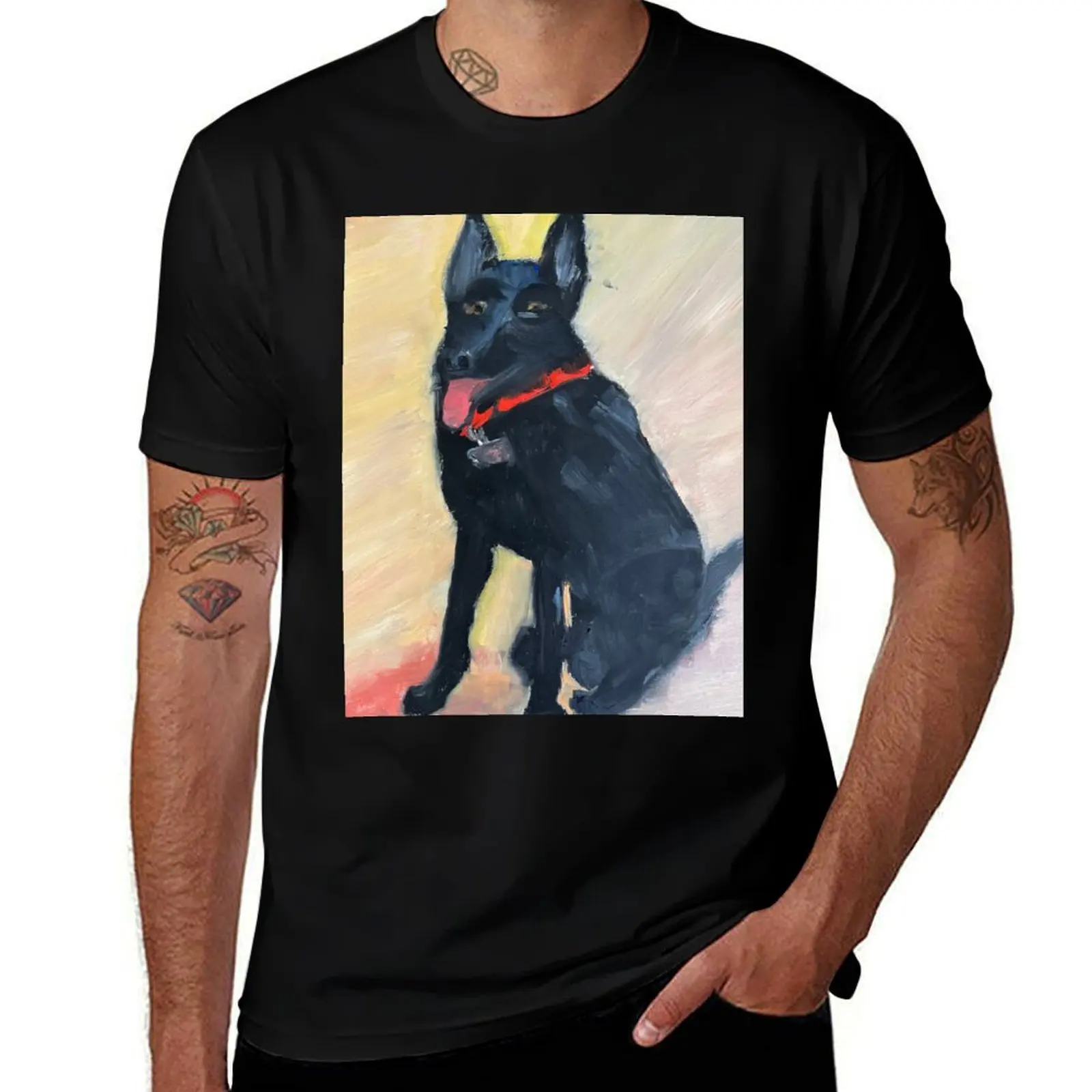 

Black That Dog T-Shirt Plus Size Loose Short Sleeve Top