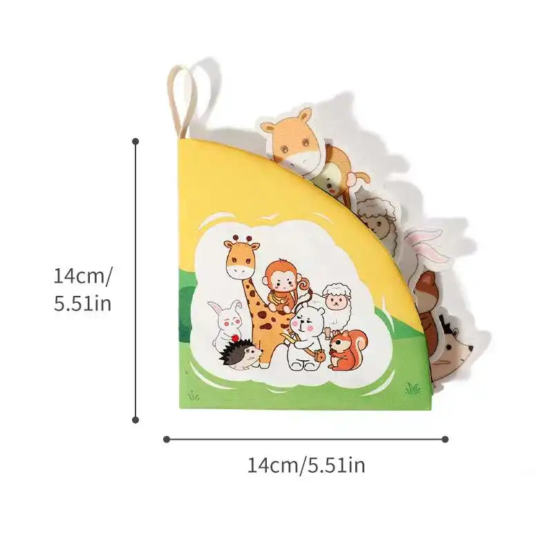 Montessori Baby Animal Cloth Book Member Family Cognition Toys Tear Books Can Bite Washable Kids Toys Newborn Education Gifts