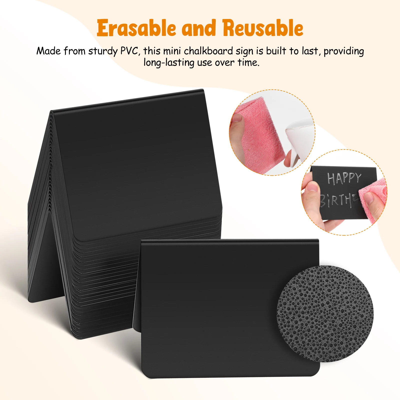

40 Pcs Mini Chalkboard Signs For Food Small Blackboard Food Sign Stand For Kitchen Restaurant Decorations Food Display Signs