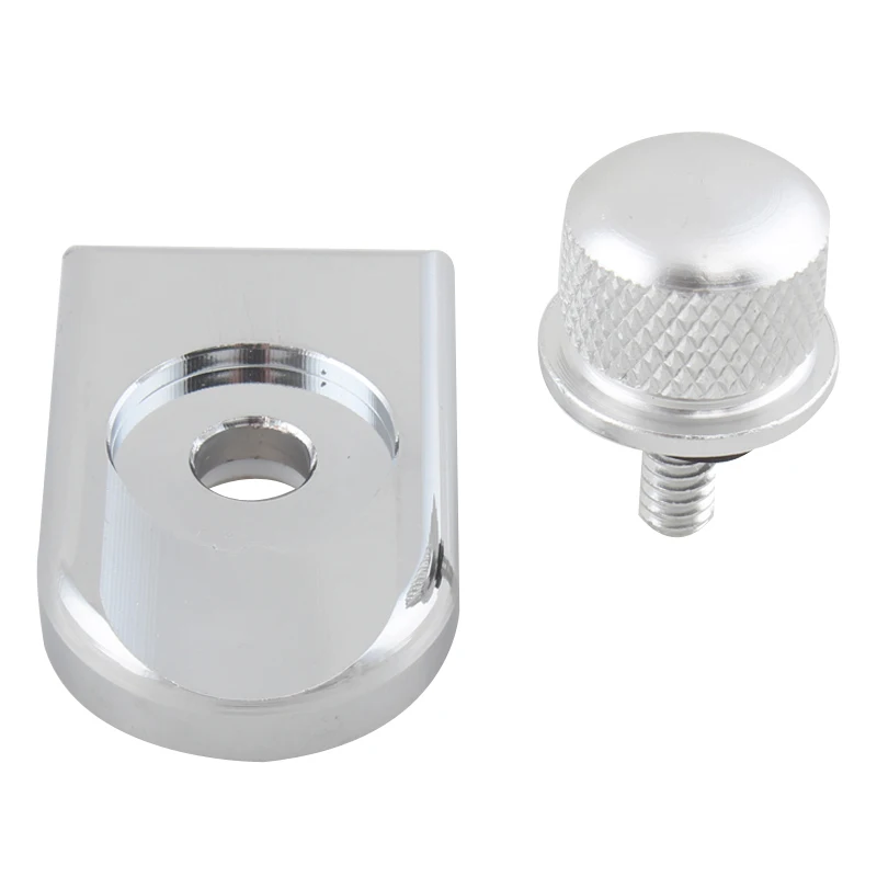 Motorcycle Seat Bolt Tab Screw Mount Knob Seat Tab Cover Chrome For Harley Sportster Touring Road Glide Softail Dyna Fat Bob CVO