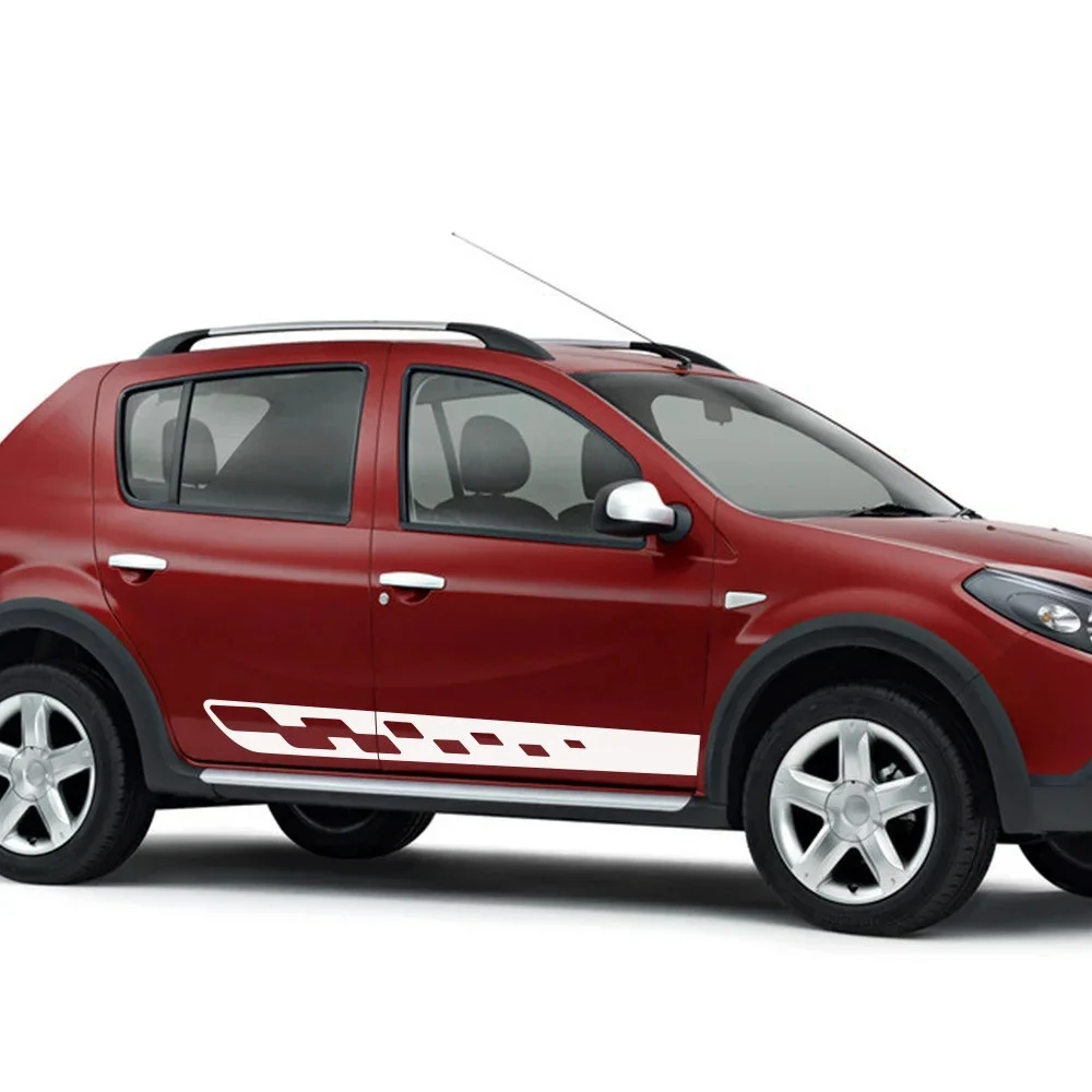 

For Renault Dacia Duster Car Door Side Stickers DIY Auto Vinyl Film Sport Graphics Styling Decals Automobile Tuning Accessories