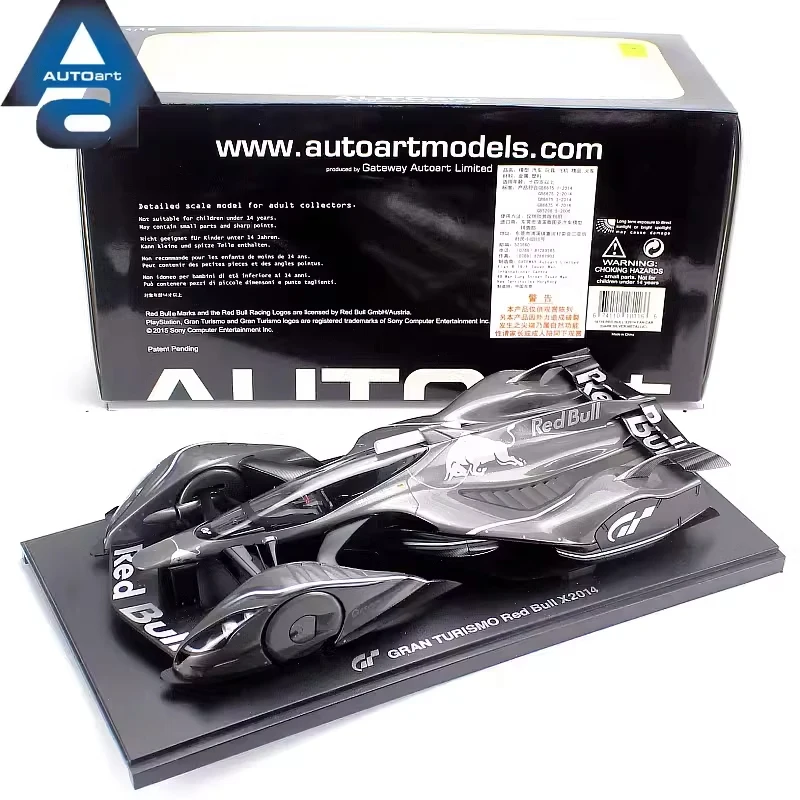 AUTOart 세바스티안 베텔 레드불 선풍기 다이캐스트 자동차 모델, 체중계 1:18 소장용 모델, 명절 선물, X2010, X2014