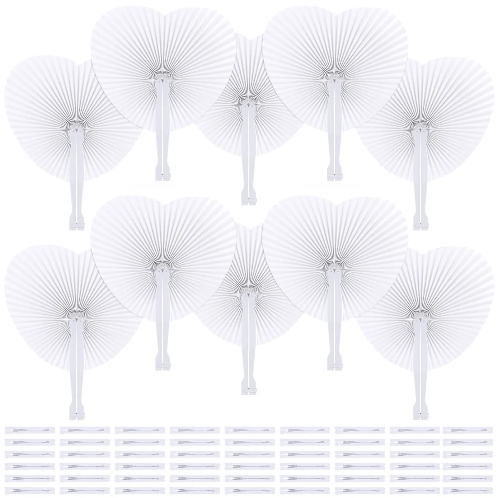

Foldable DIY Heart Shape Round Paper Fan Birthday Wedding Party Guest Gifts Decoration Anniversary Kids Party Favors