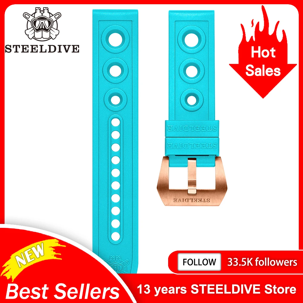 Imagem -06 - Steeldive Sd2201s Relógio de Mergulho Substituição Pulseira de Relógio Bronze Fivela 20 mm Bandas 22 mm Pulseiras Relógio de Mergulho Cinta Fivela 20 22 mm