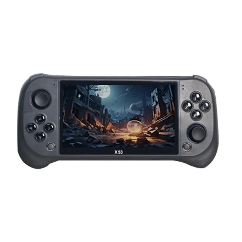 Consola de juegos para niños X53 consola de juegos portátil HD pantalla grande de 5,1 pulgadas música Retro reproducción de vídeo reloj TV leer libros electrónicos