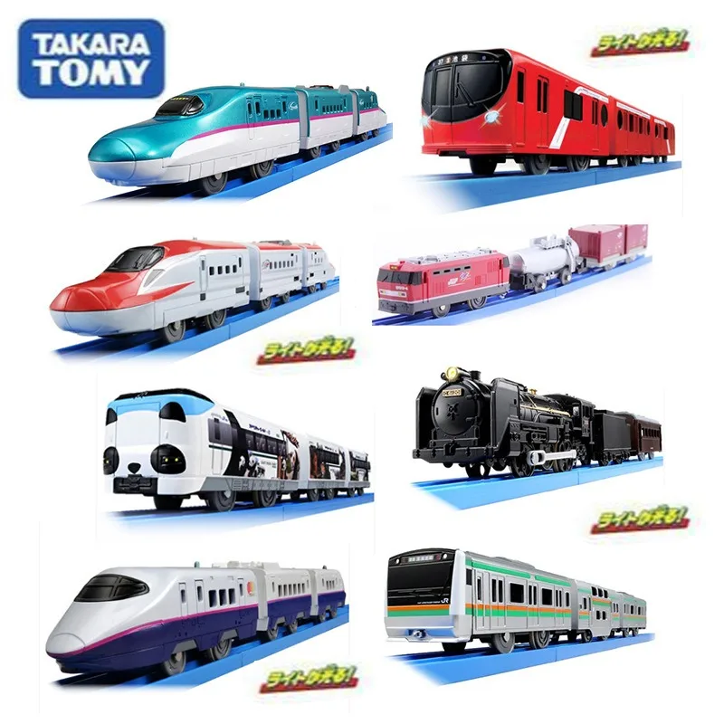 30-40cm Tomica Train High-speed Train Scale Model Three Trains Carriages Ornament Children Boys Birthday Gift Toys