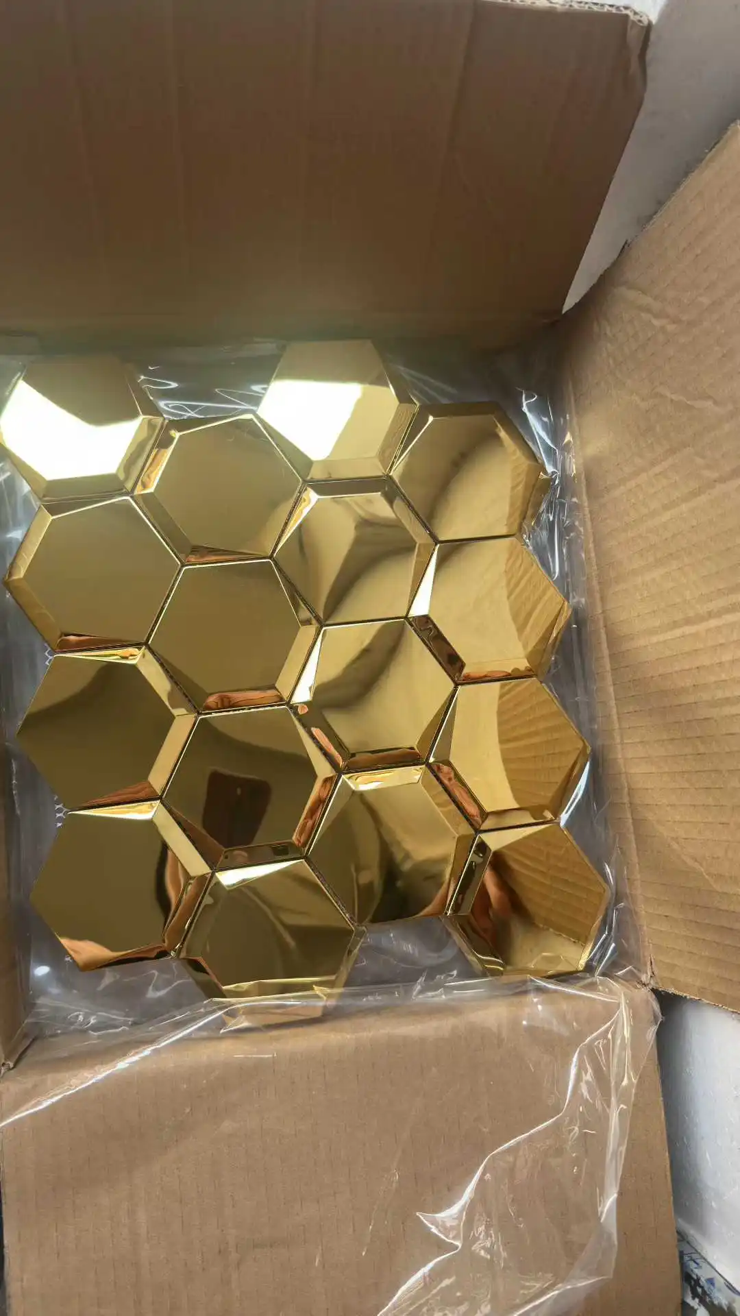 3D Butterfly Design Stainless Steel Mosaic Wall Tiles Concave-Convex Metal Decorative Tiles for KTV Bar Cafe Backsplash Feature view 5