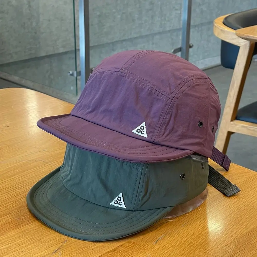 Retro Short Brim Camping Hat Soft Adjustable Baseball Cap Quick-Dry Sun Hats Spring Summer