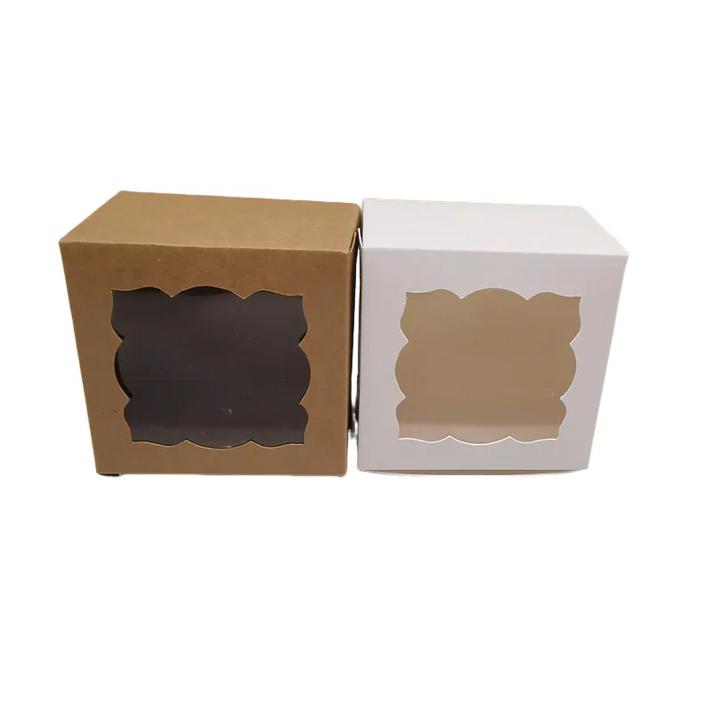 12/24 Stück Kraftpapier-Geschenkboxen, Hochzeitsgeschenk, Süßigkeiten, Kekse, Brot, Papierboxen für Thanksgiving, Weihnachten, Geburtstag, Partyzubehör – Detail 5