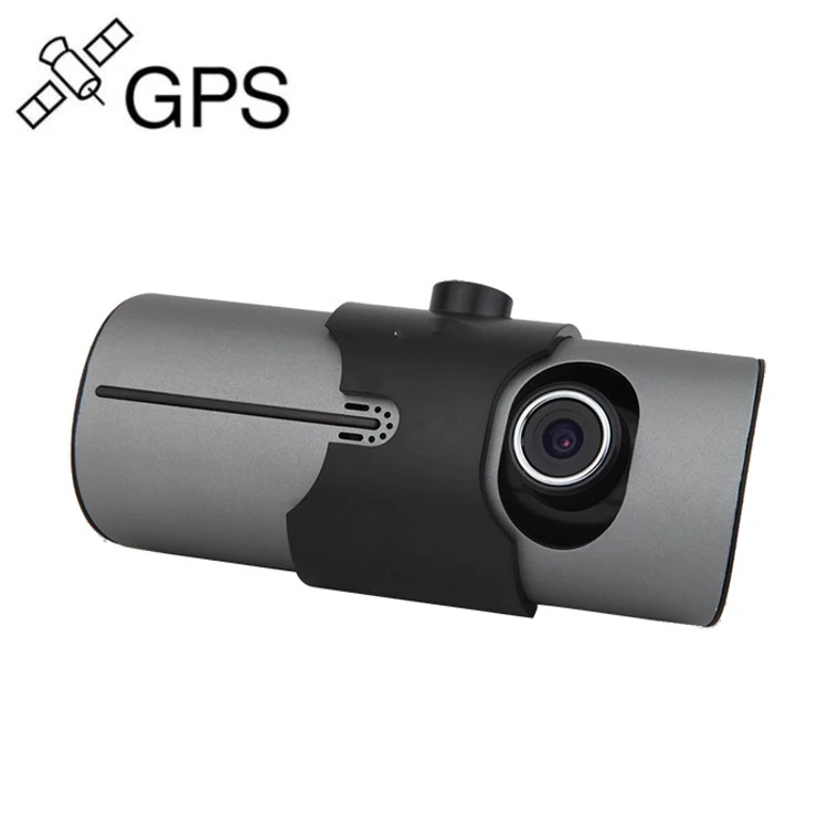 New R300M Dual Lens 720P Drive GPS Car Video Dvr Camera Driving Recorder  24-hour Parking Monitoring HD In Car Black Box