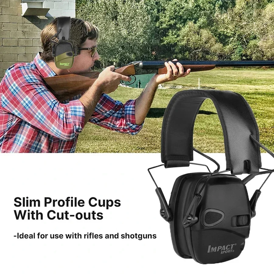 Original Tactical Electronic Shooting Earmuff Outdoor Sports Antinoise Headset Impact Sound Amplification Hearing EarCup Hunting