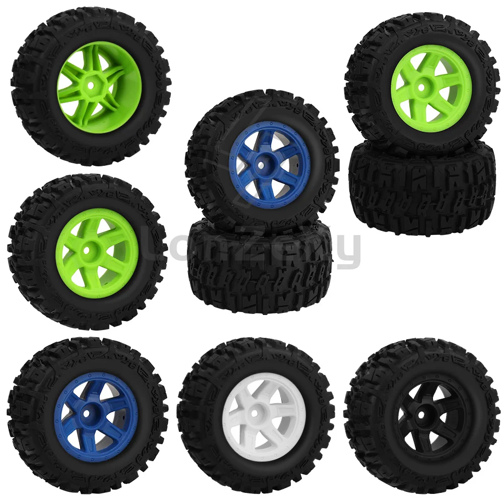 RC-Autoreifen, 88,5 mm Felgen, kompatibel mit 1/14 1/16 E-REVO Traxxas WLtoys MJX HBX RC Monster Truck Teilen, mehrere Farben