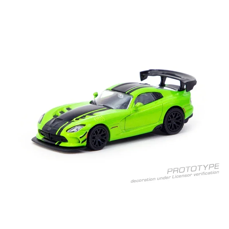 Tarmac Works 1:64 Viper ACR Extreme Green Metallic Diecast Diorama Car Model Collection Miniaturet TW