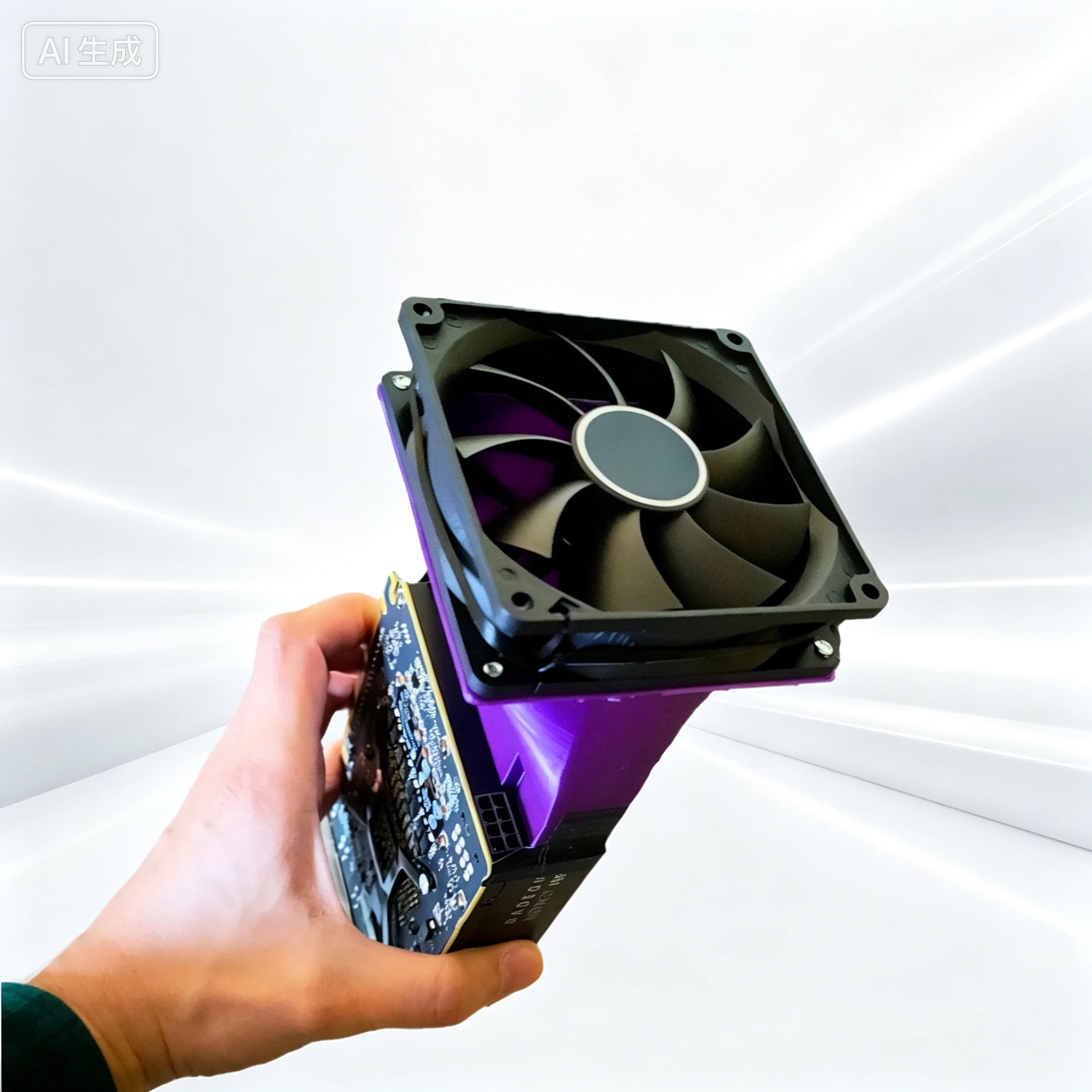 Add‑On‑Fan‑Kit For AMD Radeon Instinct MI8 GPU Cooling