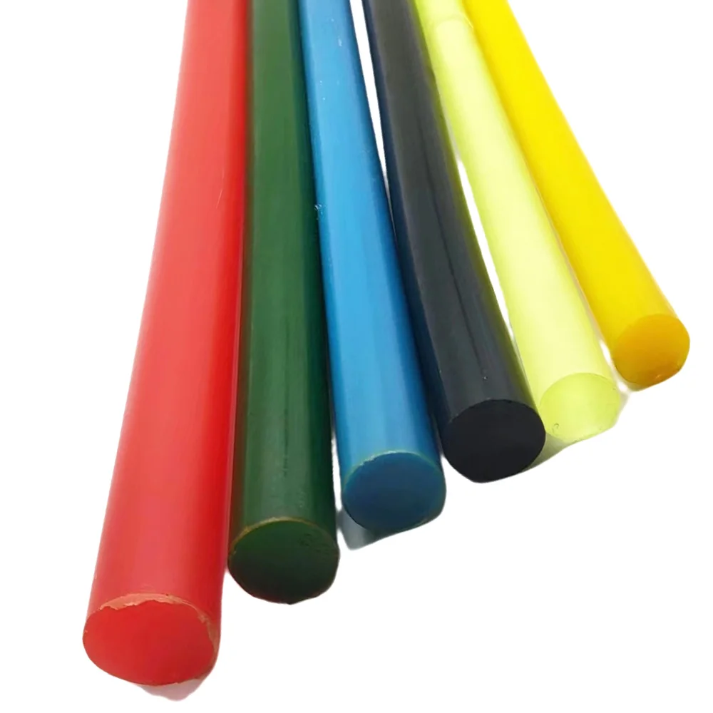 PU Polyurethane color solid stick Beef tendon stick elastic rubber rod  elastic rubber stick Urethane Elastic Plastic Sticks