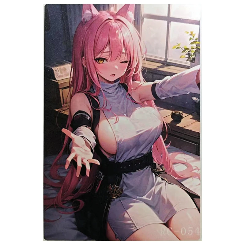 Anime Goddess Story Rare A6 Size RC Collectible Card Elysia Nezuko Hyuga Hinata Sexy Miku Hu Tao Toy for boy Birthday Present