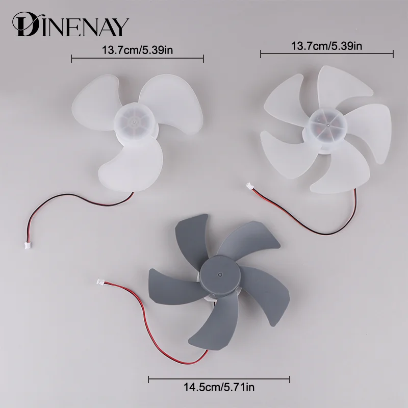 6-calowy silnik USB 3/5 łopatek Bezszczotkowy silnik wentylatora DC5V-9V Silnik wentylatora biurkowego Rdzeń wentylatora z łopatkami wentylatora Wysoka objętość powietrza — zdjęcie produktu 6