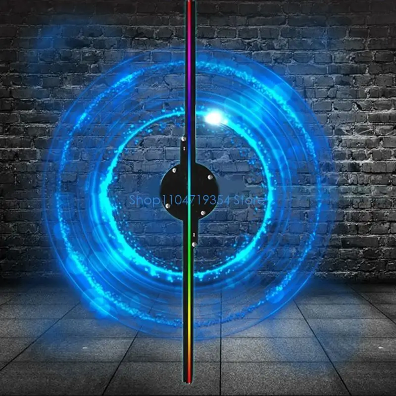 0XLD 3D-Hologramm-Fan-Werbedisplay-Projektor mit 224 LED-Perlen, Videoprojektor