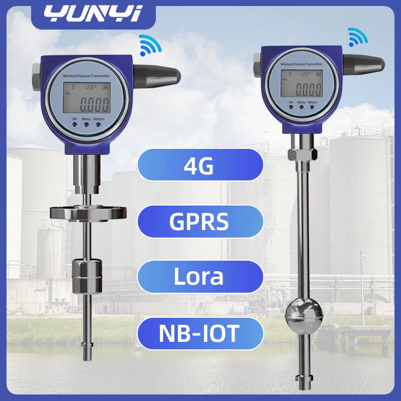 Yunyi High Precision Wireless Magnetostrictive Level Meter ±0.1% FS Accuracy