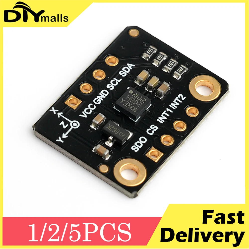 

1/2/5 шт. трехосный датчик ускорения H3LIS200DL модуль линейного ускорения, который может измерять до 100 г или даже 200 г