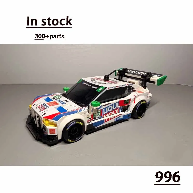 

New City-themed Sports Racing Car Building Block Model with Stickers MOC Creative Boys Children's Birthday Christmas Toy Gift