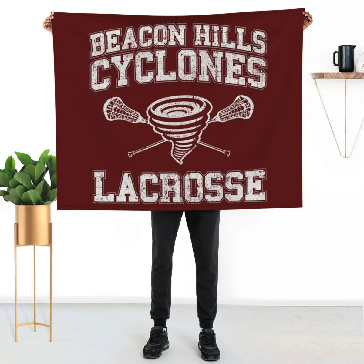 Beacon Hills Cyclones Lacrosse - Teen Wolf Throw Blanket Softest Stuffeds warm winter Decoratives For Sofa Thin Hairy Blankets