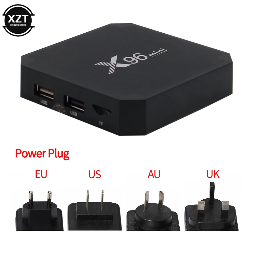 X96 mini X96mini الذكية صندوق التلفزيون أندرويد 11.1 2GB/16GB TVBOX X 96 mini Amlogic S905L H.265 4K 2.4GHz واي فاي ميديا بلاير مجموعة صندوق