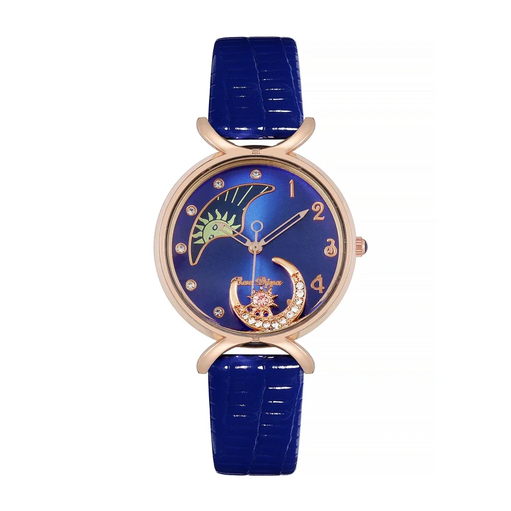 Orologio da donna Luxury Brand Move Moon Quartz orologi da donna bracciale cinturino in pelle orologio da polso Montre Femme Relojes Para Mujer