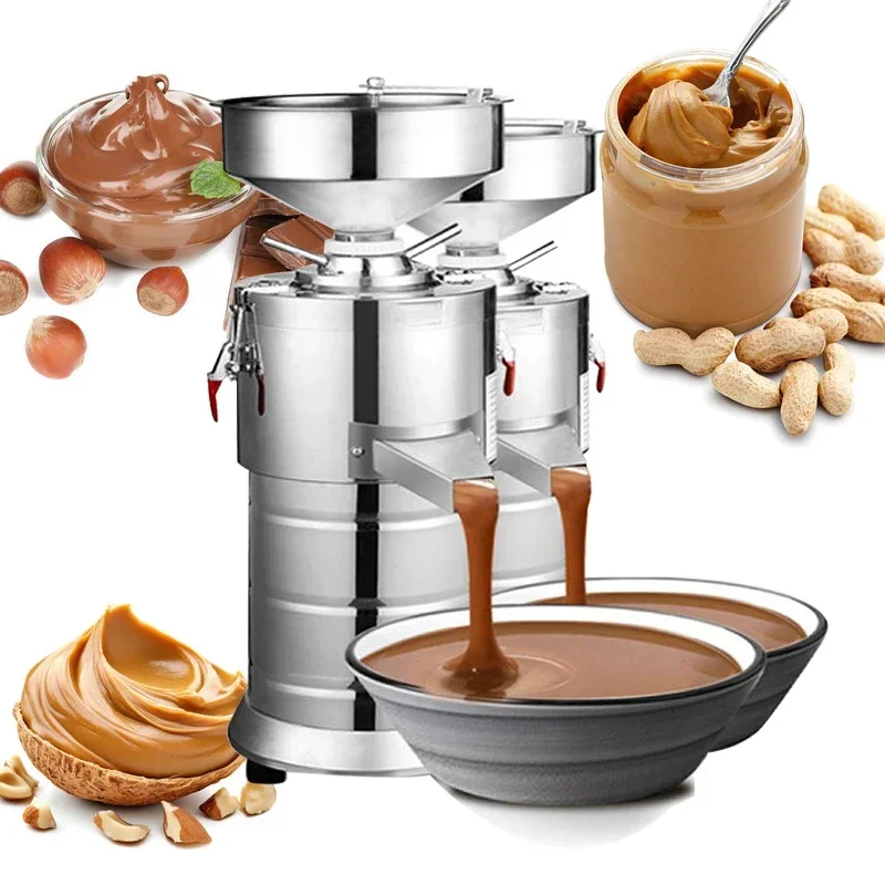 آلة صنع معجون اللوز والفول السوداني التجارية آلة السمسم الطحينة سعر آلة زبدة الفول السوداني #1