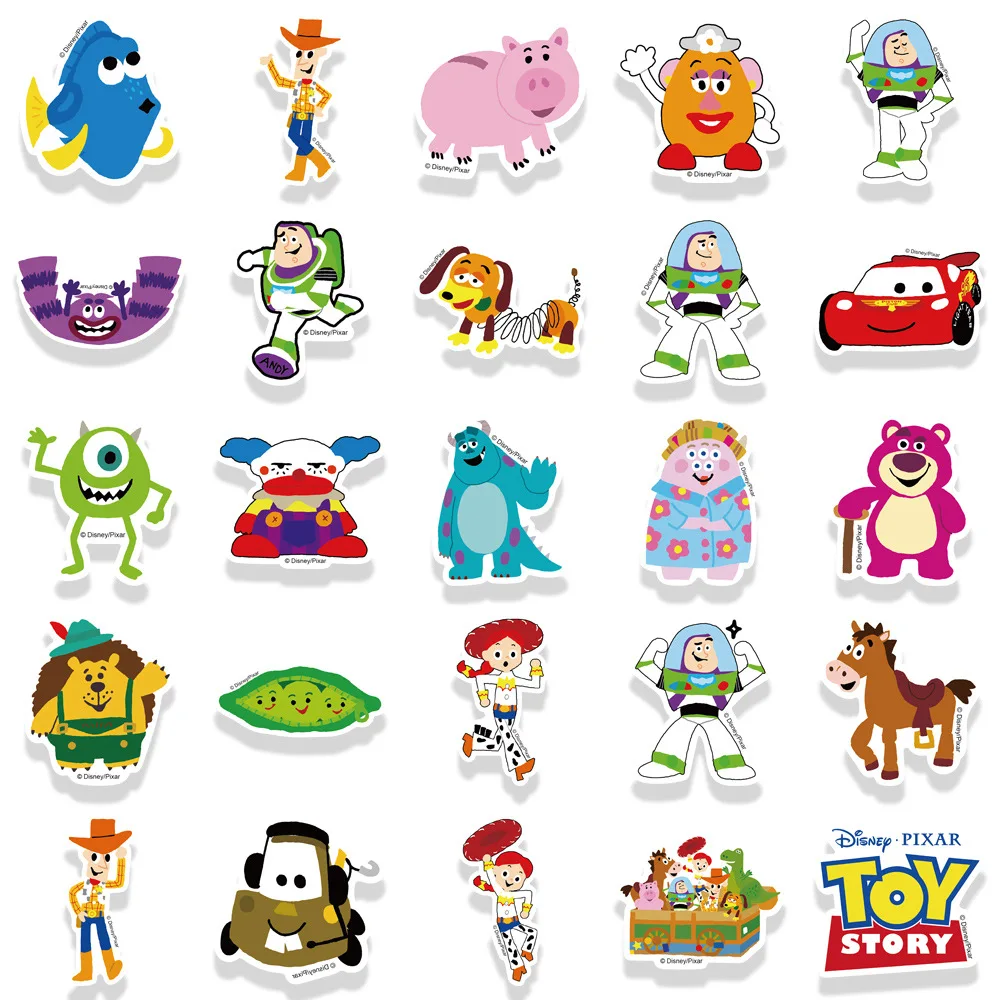 10/30/50PCS Toy Story Disney Animation Movie Graffiti Stickers Decoration Luggage Phone Guitar Scrapbook Cup Classic Kid Toys view 6