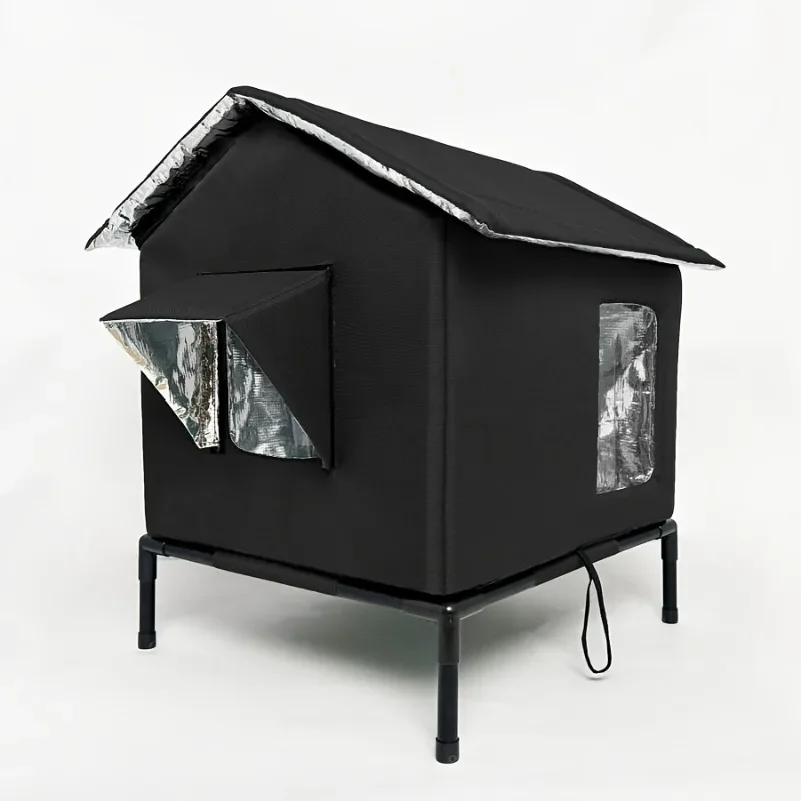 Winter Warm Cat Nest Outdoor Cat Shelter Insulated Stray Cat House Floor Thermal Insulation Pet Kitten Nest Cave Cat Tent