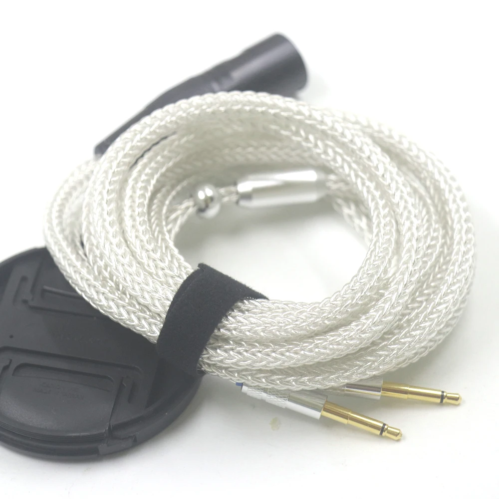 16 Core Pure Silver OCC Earphone Cable Upgrade Balanced XLR 2.5/4.4mm For Final Audio D8000 AFDS D8000 Pro D7000 Headphone